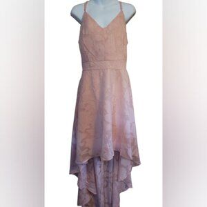 Rue21 Women's Pink Floral High-Low Dress Lace Zip in the back Size 1X NWT